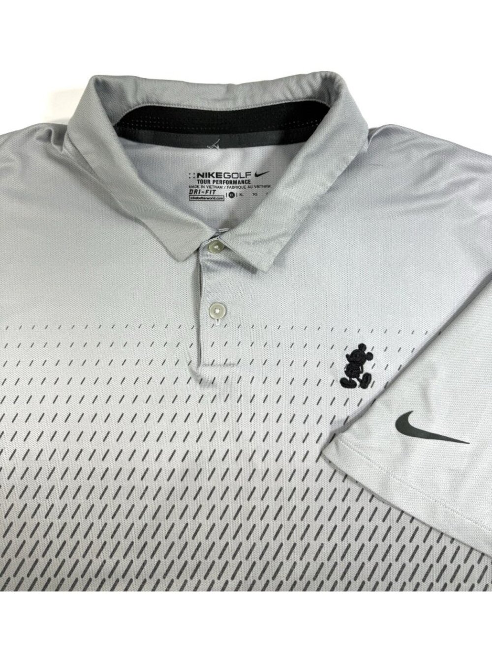 Nike Golf Tour Performance Disney Mickey Mouse Mens Polo Dri-Fit Shirt Sz XL